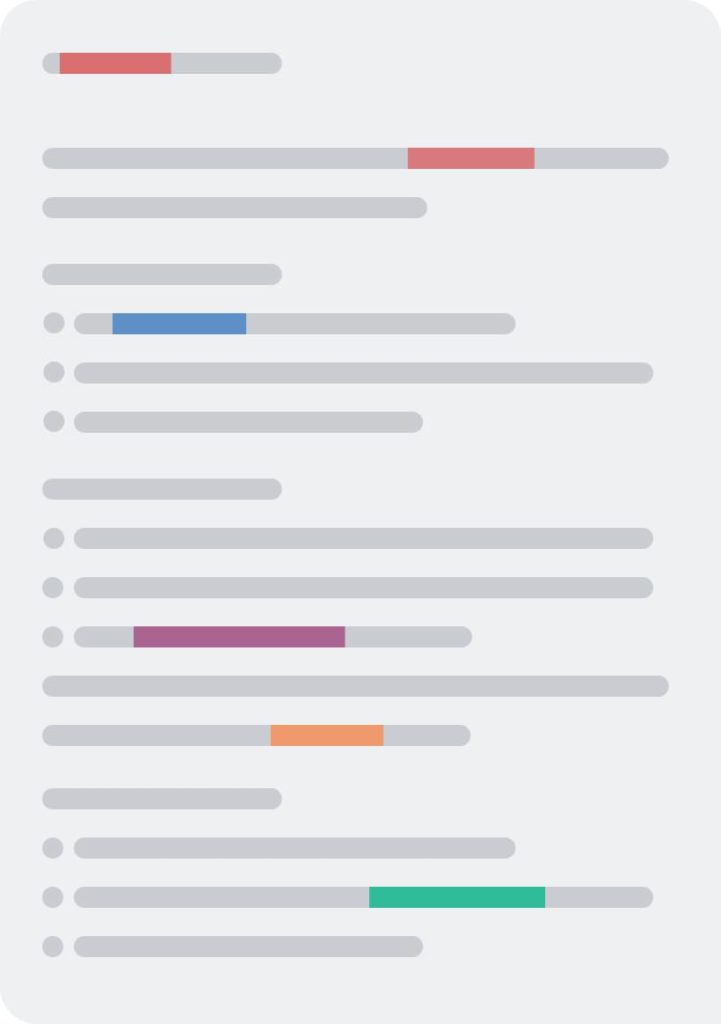 Digital rendering of language analytics software guidance.