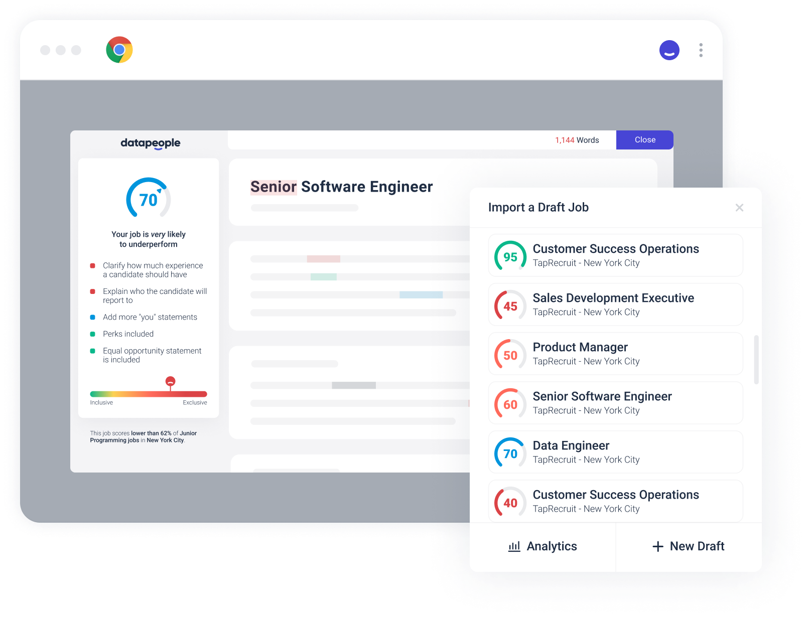 Job Description Software & Language Analytics for Job Posts Datapeople